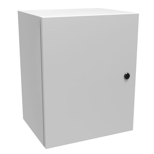 Hammond Slotted 1/4 Turn Latch Electrical Enclosures, 20 in H, 12 in D, 16 in W, NEMA 4, Steel EN4SD201612LG - main